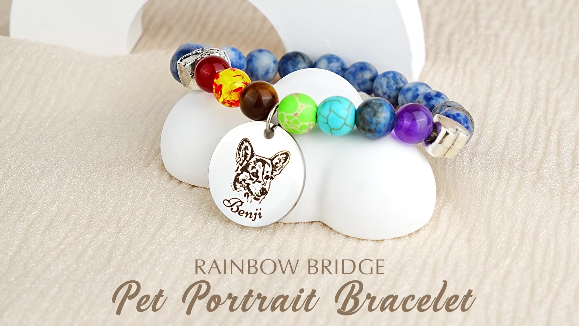 Amazon.com: Anavia Pet Portrait Rainbow Bridge Pet Memorial